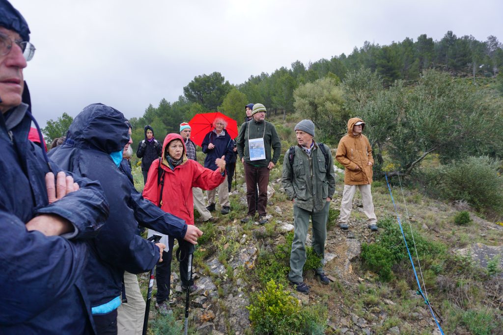 Sortie paysage, Villeneuve-les-Corbières, dans le cadre de la collecte e la mémoire des paysages