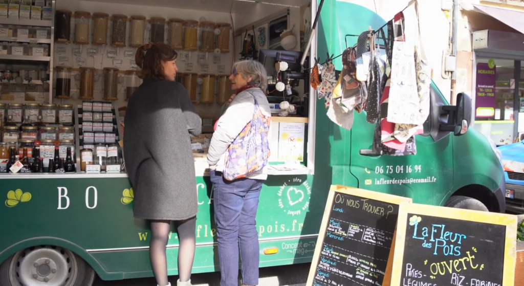 Fleur des pois, épicerie mobile locale