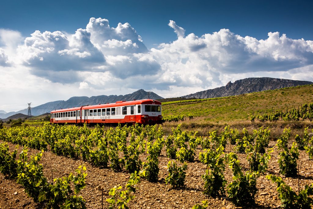 Train rouge du Fenouillèdes