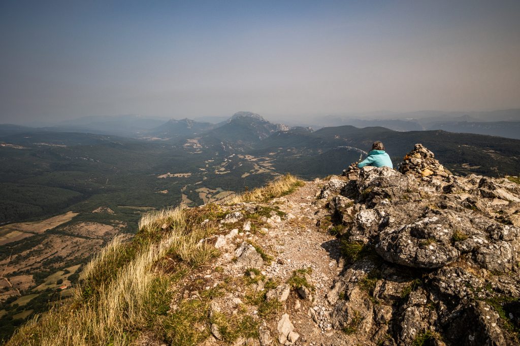 Pech de Bugarach, au sommet