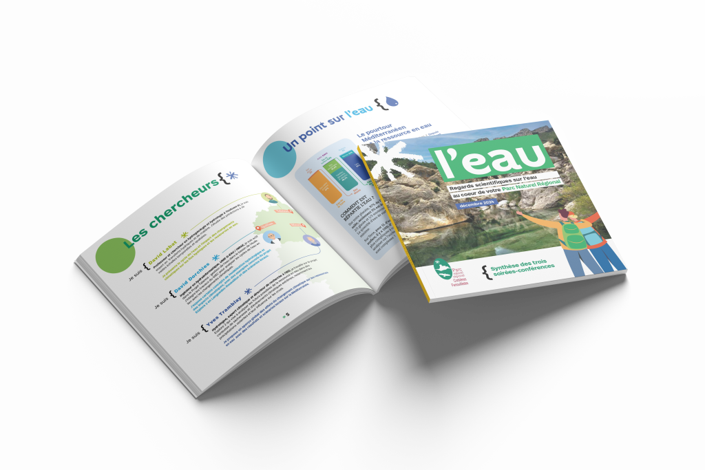 Livret eau, une synthèse des rencontres organisées par le Parc naturel régional sur ce thème avec des scientifiques et les acteurs locaux