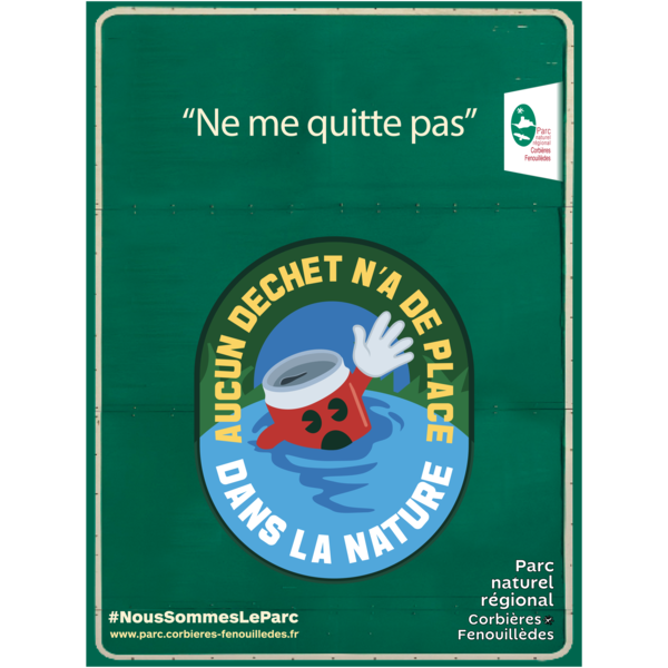 Adoptons les bons gestes ! Ramenons nos déchets, ils n'ont pas leur place dans la nature.